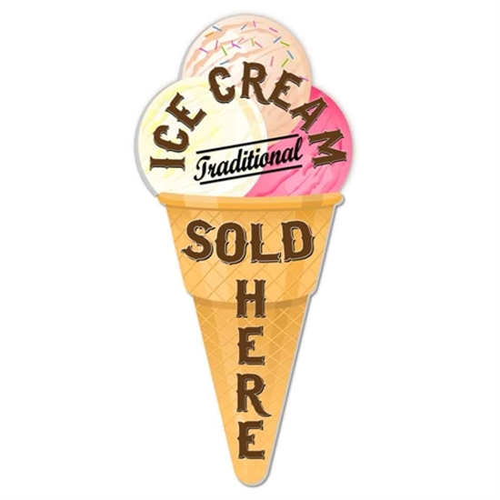 Jaf Graphics Ice Cream Sold Here Outdoor Sign