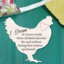Picture of Chicken Shaped Plaque Sign 