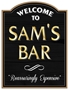 Picture of Personalised Beer Home Bar Sign
