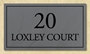 Picture of Personalised House Number Sign Slate Effect
