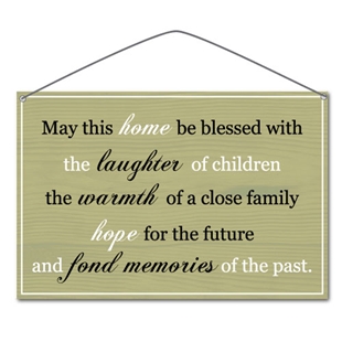 Picture of "May this home be blessed..." Vintage Sign