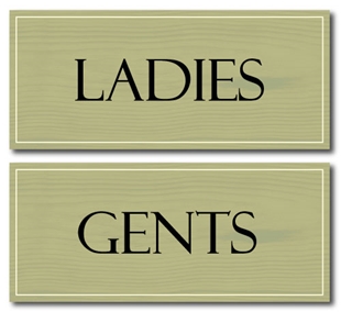 Picture of Wooden Style Toilet Signs