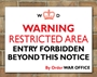 Picture of WW2 War Office Air Raid Shelter Sign