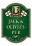 Picture of Home Bar Sign with English Saint George's Cross Flags