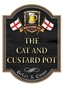 Picture of Home Bar Sign with English Saint George's Cross Flags