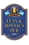 Picture of Home Bar Sign with Scottish Saint Andrew's Cross Flags 