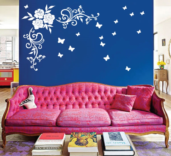 Picture of Rambling Wild Rose Wall Sticker 
