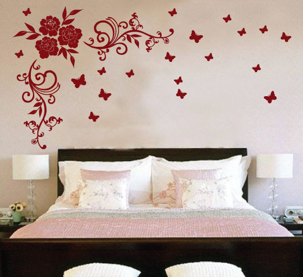 JAF Graphics. Rambling Wild Rose Wall Sticker