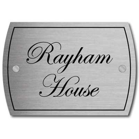 Picture of Personalised Brushed House Sign