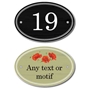 Picture of Personalised Oval House Number Sign