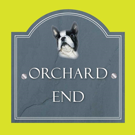 Picture of Boston Terrier  Personalised House Sign