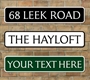 Picture of Traditional Street Road Sign, Composite fully weatherproof