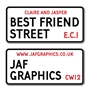Picture of Vintage London Street Sign, Road Sign, Plaque Personalised any text you like