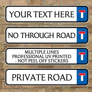 JAF Graphics. Traditional Street Road Sign, Composite fully weatherproof