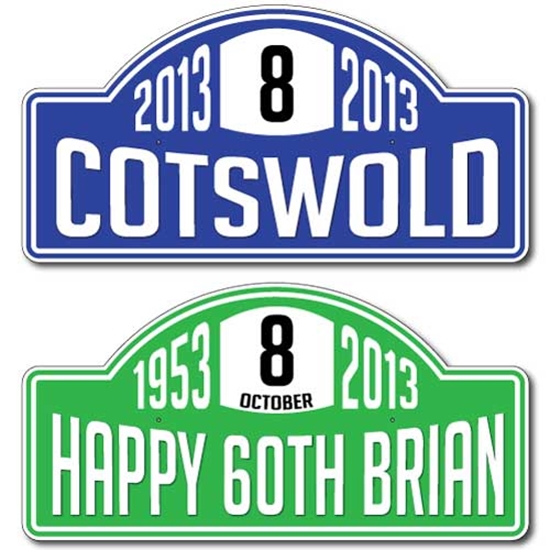 Picture of Personalised Car Rally Plates