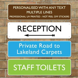 JAF Graphics. Modern Railway Train Station Sign