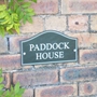 Picture of Personalised Classic Stone Effect Shaped House Number Sign