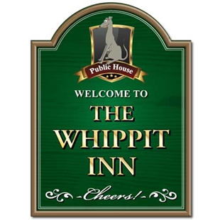 Picture of Whippet Dog Personalised Pub Sign 