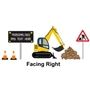 Picture of Personalised Digger Wall Sticker