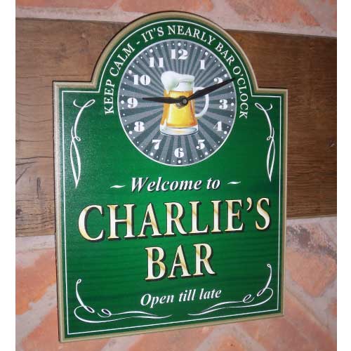 JAF Graphics. Beer o'clock Home Bar Sign