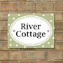 Picture of Vintage Dot Pattern House Sign