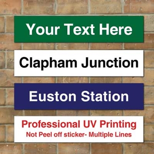 JAF Graphics. Classic Railway Station Sign Letterbox Shape