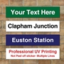 Picture of Modern Railway Train Station  Sign