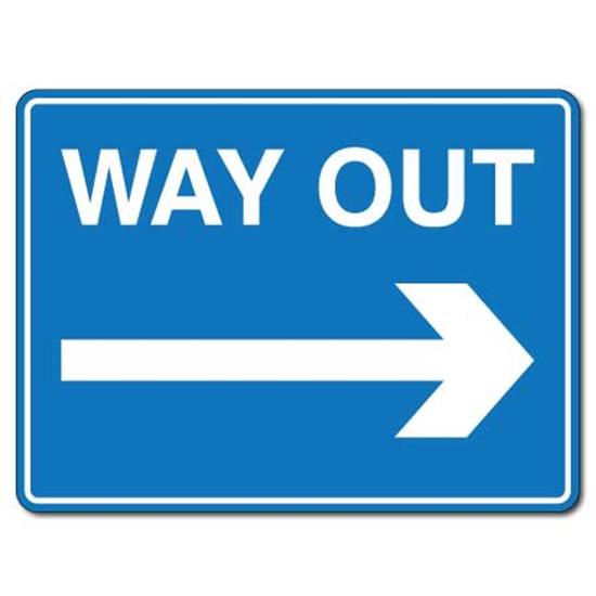 Picture of Way Out Car Park Sign