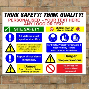 Picture of Personalised Safety Business Building Site Sign Board