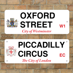 JAF Graphics. Old London Street Signs, any street, road or square!