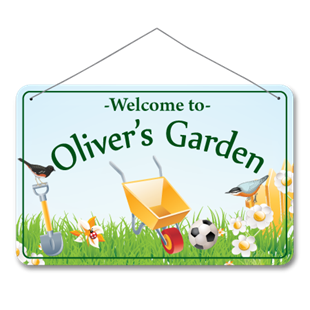 Picture of Colourful Kid's Garden Sign