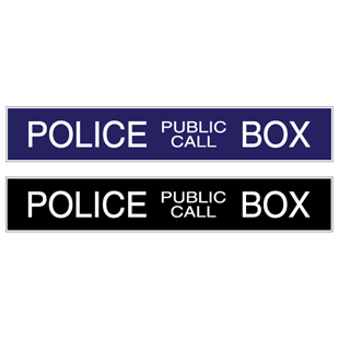 JAF Graphics. POLICE PHONE BOX Telephone Sign Vintage Composite Wall ...