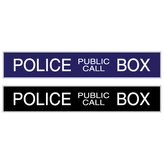 JAF Graphics. English Police Box Sign