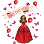 Picture of Personalised Girls Princess Wall Sticker Girls Large Bedroom Fairy Tale Sticker 