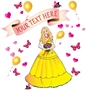 Picture of Personalised Girls Princess Wall Sticker Girls Large Bedroom Fairy Tale Sticker 