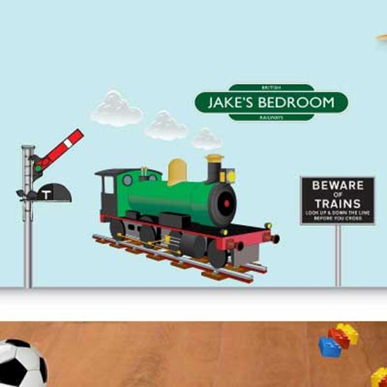 Train on sale wall stickers