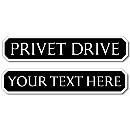 JAF Graphics. Privet Drive Sign, Road Sign, Vintage Street Sign