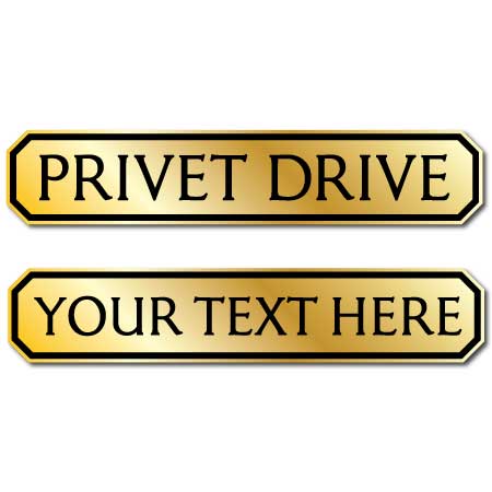 JAF Graphics. Privet Drive Sign, Road Sign, Vintage Street Sign