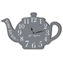 Picture of Vintage Teapot Clock, Teapot Shaped Wall Clock, Wooden effect, Load of Colours