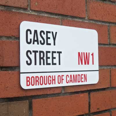 JAF Graphics. Personalised London Street Sign