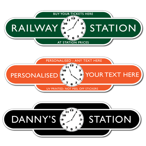 JAF Graphics. Classic Railway Station Totem Clock