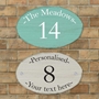 Picture of Driftwood Effect Oval House Sign