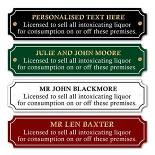 Picture of Custom Traditional Licence to sell alcohol Sign