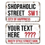 Picture of Rusty Style Personalised London Street Sign