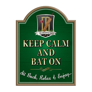 Picture of Pub Cricket Sign - Personalised Cricket Lovers Gift