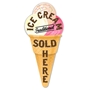 Picture of Ice Cream Sold Here Outdoor Sign
