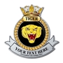 Picture of HMS Tiger Crest, Personalised with any text