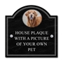 Picture of Pet Photo Personalised House Number Sign