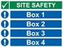 Picture of Personalised Safety Board Multi Box Option