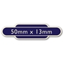 Picture of Classic Ivory Railway Totem Stickers 50mm x 13mm